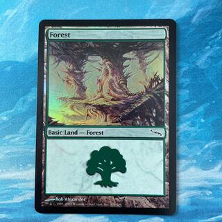 MTG foil Forest