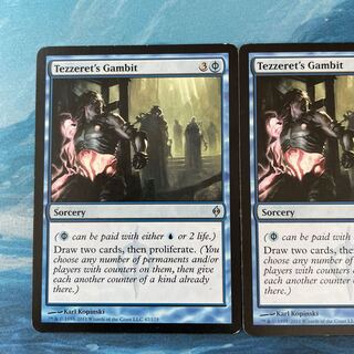 MTG 2 copies Tezzeret's Gambit