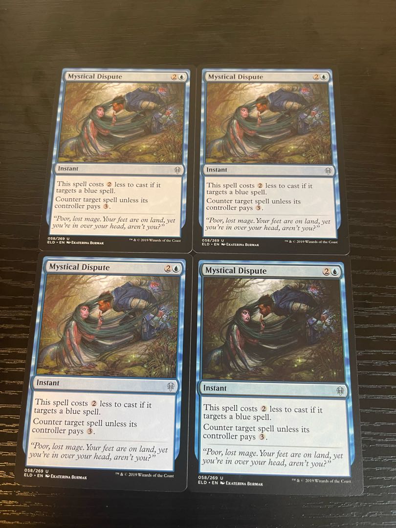 English four-card set Mystical Dispute/Mystical Dispute