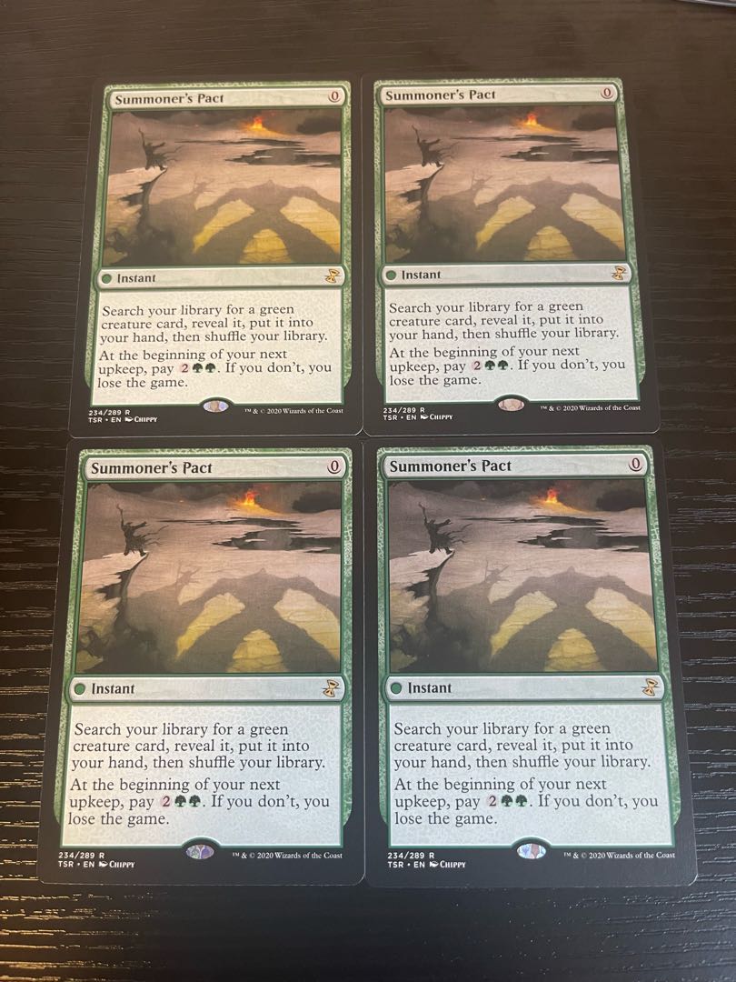 English four-card set TSR Summoner's Pact/Summoner's Pact