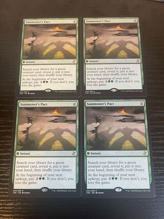 English four-card set TSR Summoner's Pact/Summoner's Pact