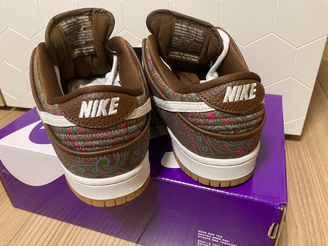 Nike SB Dunk Low PRM Brown Paisley 26cm