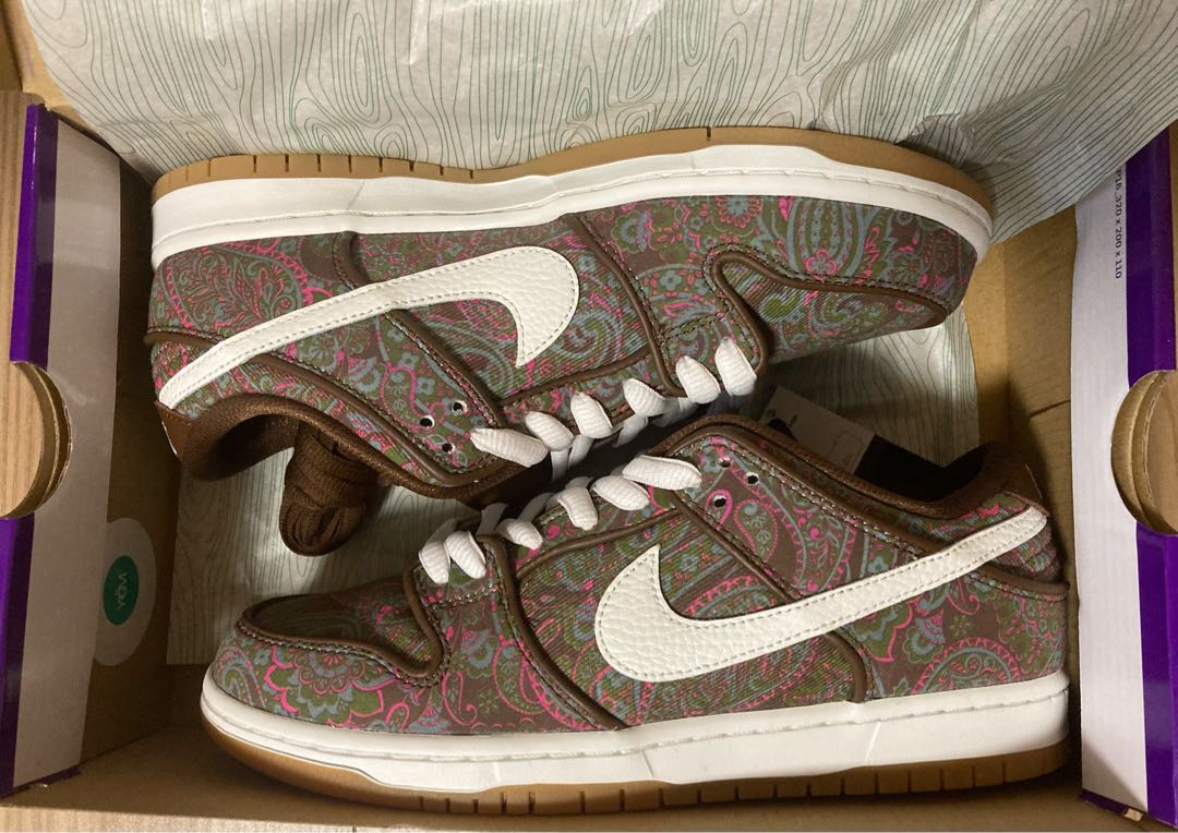 Nike SB Dunk Low PRM Brown Paisley 26cm