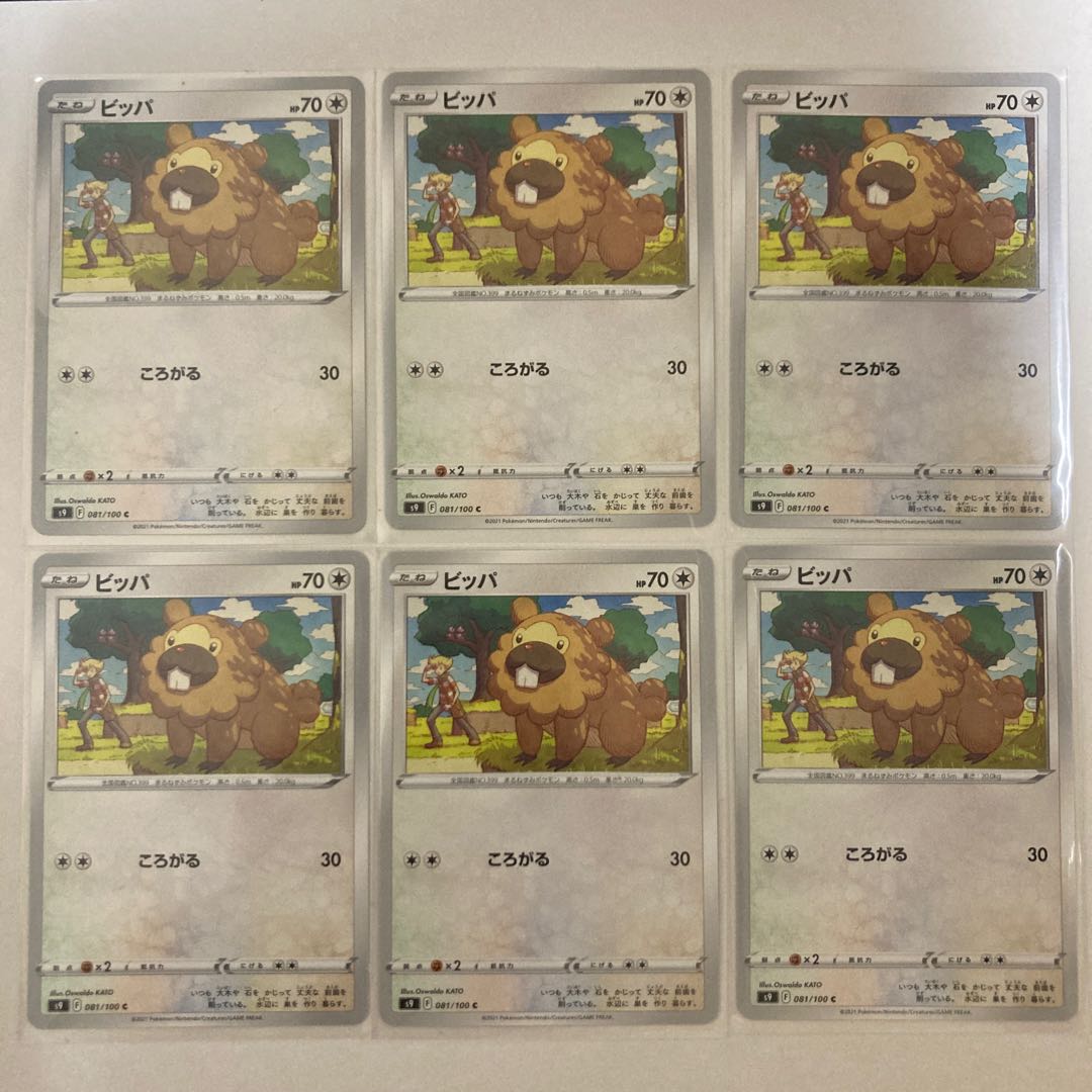 Bidoof C 6 sheets