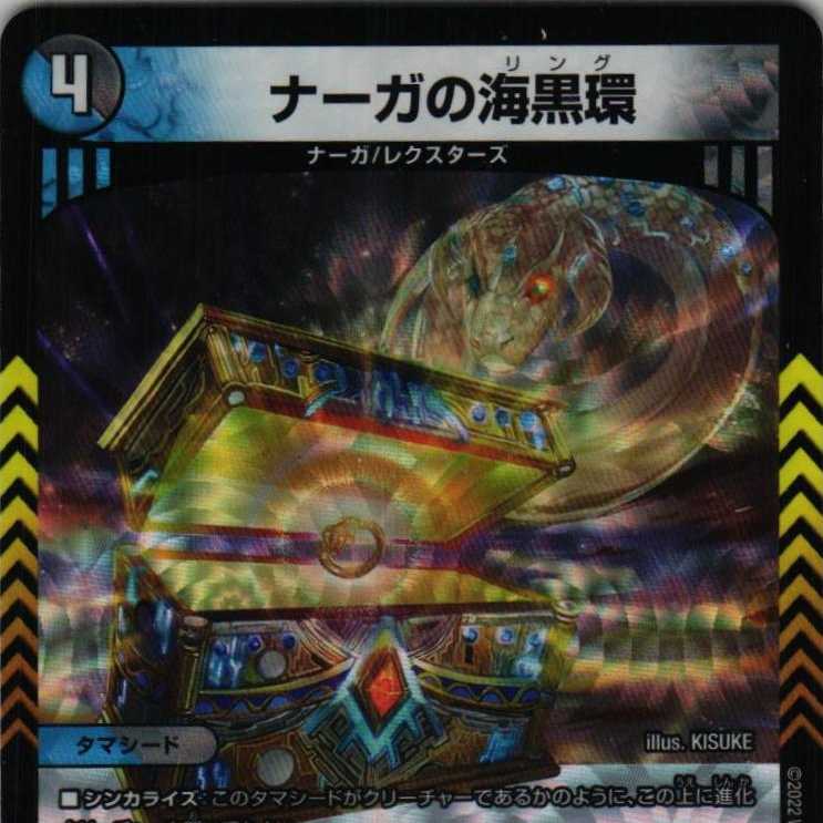 RP22 7/76 Serpentine Princess's Umi black ring of 4 pieces