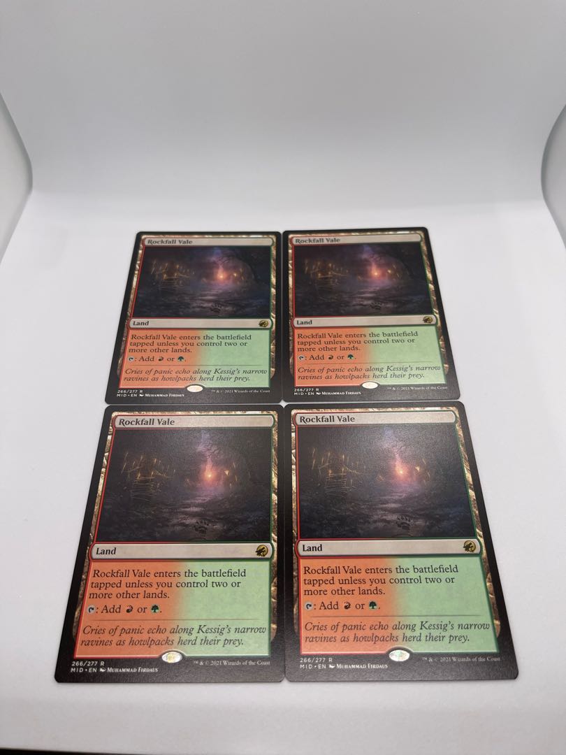 Rockfall Vale/Rockfall Vale English four-card set