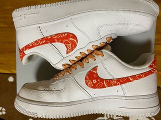 【27.5cm】ナイキ ウィメンズ エアフォース 1 ロー '07 エッセンシャル "オレンジ ペイズリー" DJ9942-102 27.5cm