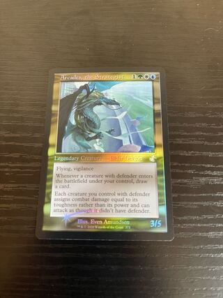英旧枠Foil 策略の龍、アルカデス/Arcades, the Strategist