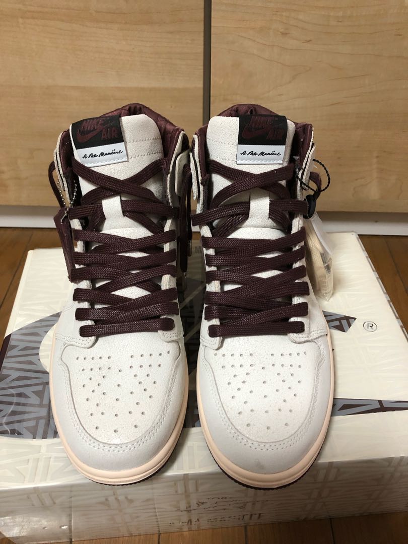 A Ma Ma Ma Niel x Nike Air Jordan 1 Retro High OG "Sail and Burgundy" DO7097-100 28cm