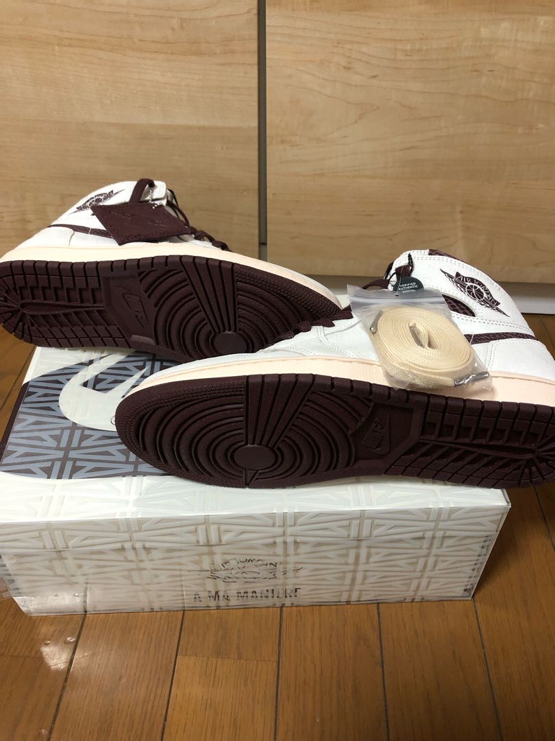 A Ma Ma Ma Niel x Nike Air Jordan 1 Retro High OG "Sail and Burgundy" DO7097-100 28cm