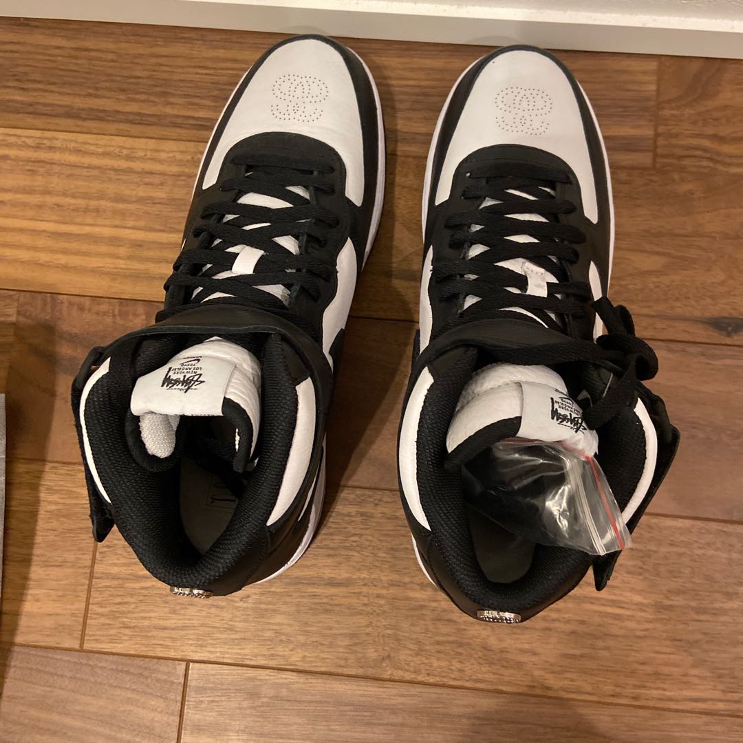 Stussy x Nike Air Riryoku 1 Mid "Black and Light Bone" 29cm