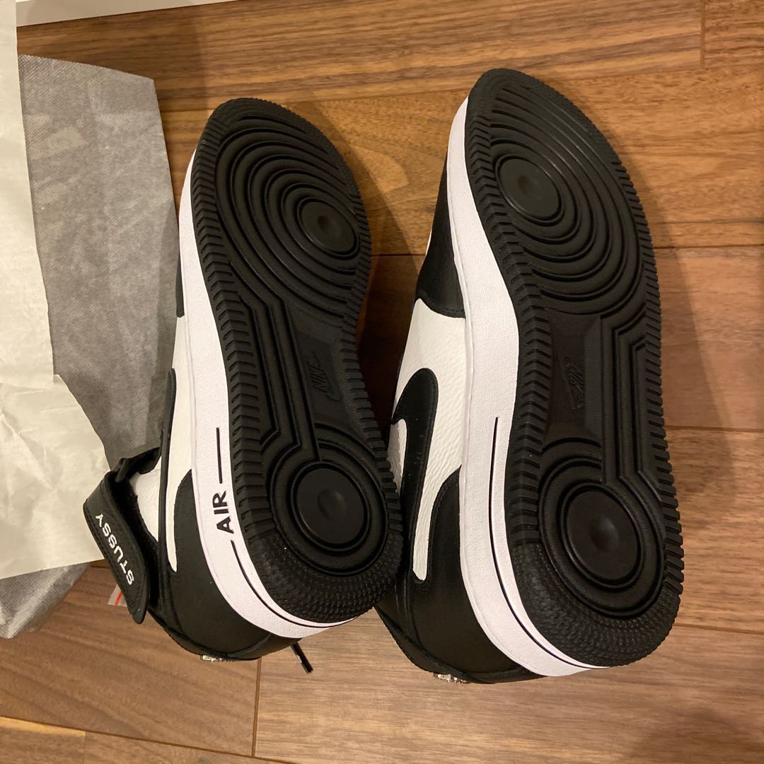 Stussy x Nike Air Riryoku 1 Mid "Black and Light Bone" 29cm