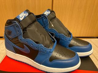 24.0 Nike GS Air Jordan 1 High OG "Dark Marina Blue" 24cm