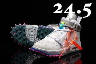 オフホワイト × ナイキ エアフォース1 ミッド "グリーン/ホワイト 24.5cm