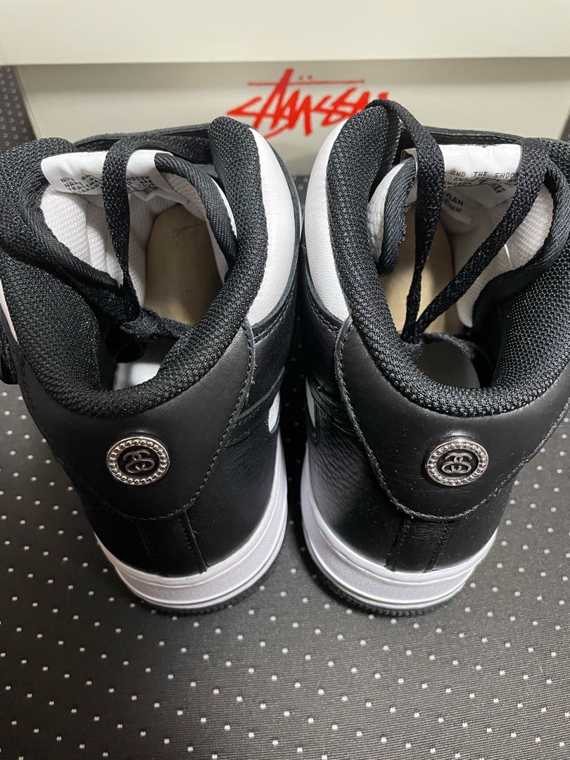 ステューシー × ナイキ エアフォース1 ミッド "ブラック アンド ライトボーン" 30cm