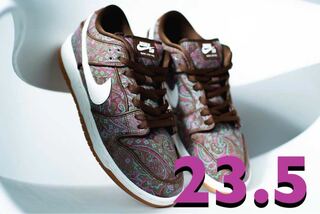 23.5cm Nike SB Dunk Low PRM "Brown Paisley" 23.5cm