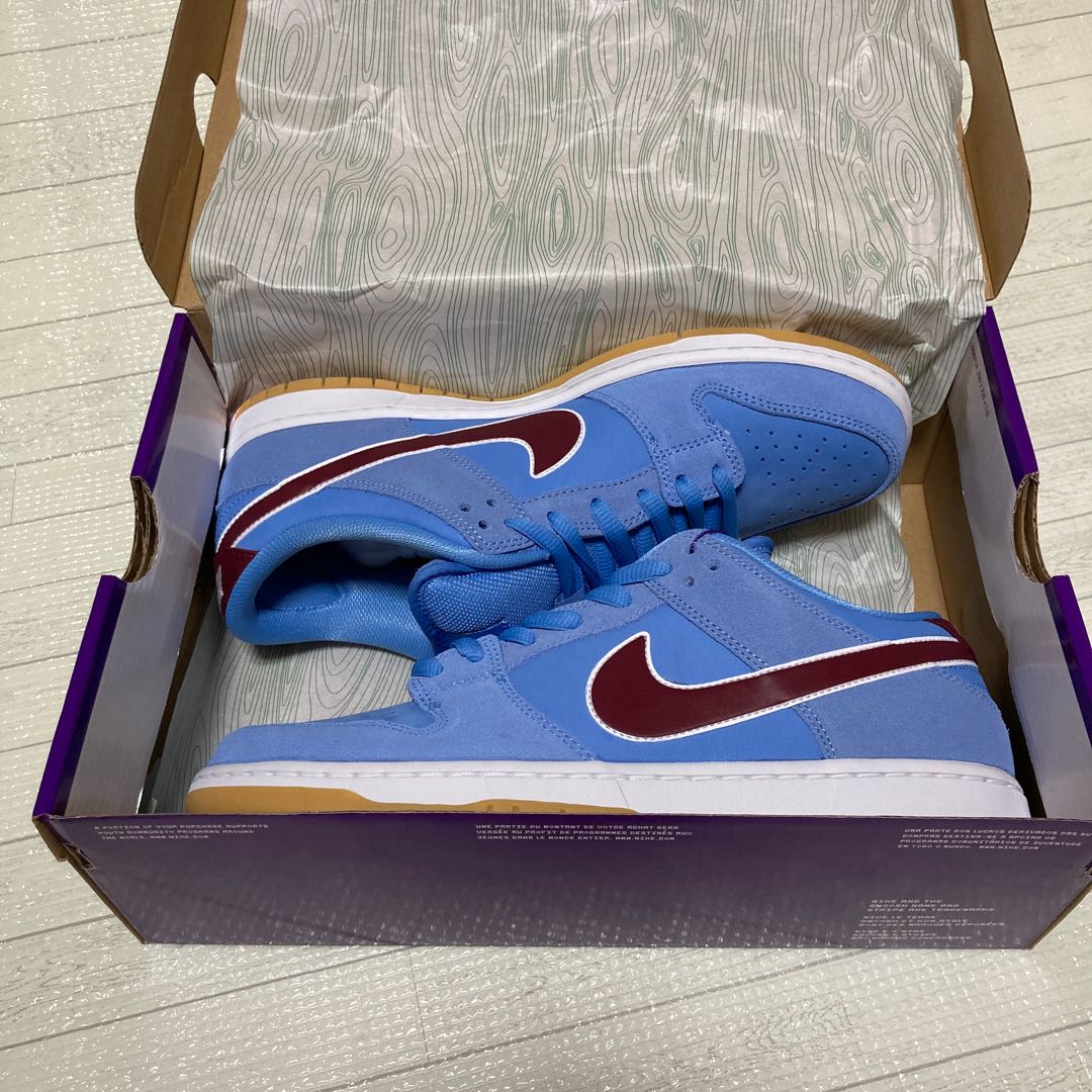 Nike SB Dunk Low Pro "Philly/Barrah Snubbull and Team Maroon" 28.5cm