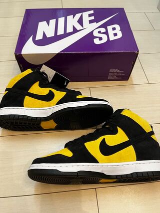 NIKE SB DUNK HIGH PRO "MAIZE AND BLACK" 27cm