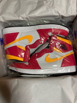 ナイキ エアジョーダン1 ハイ OG "ライト フュージョンレッド" 555088-603 28.5cm