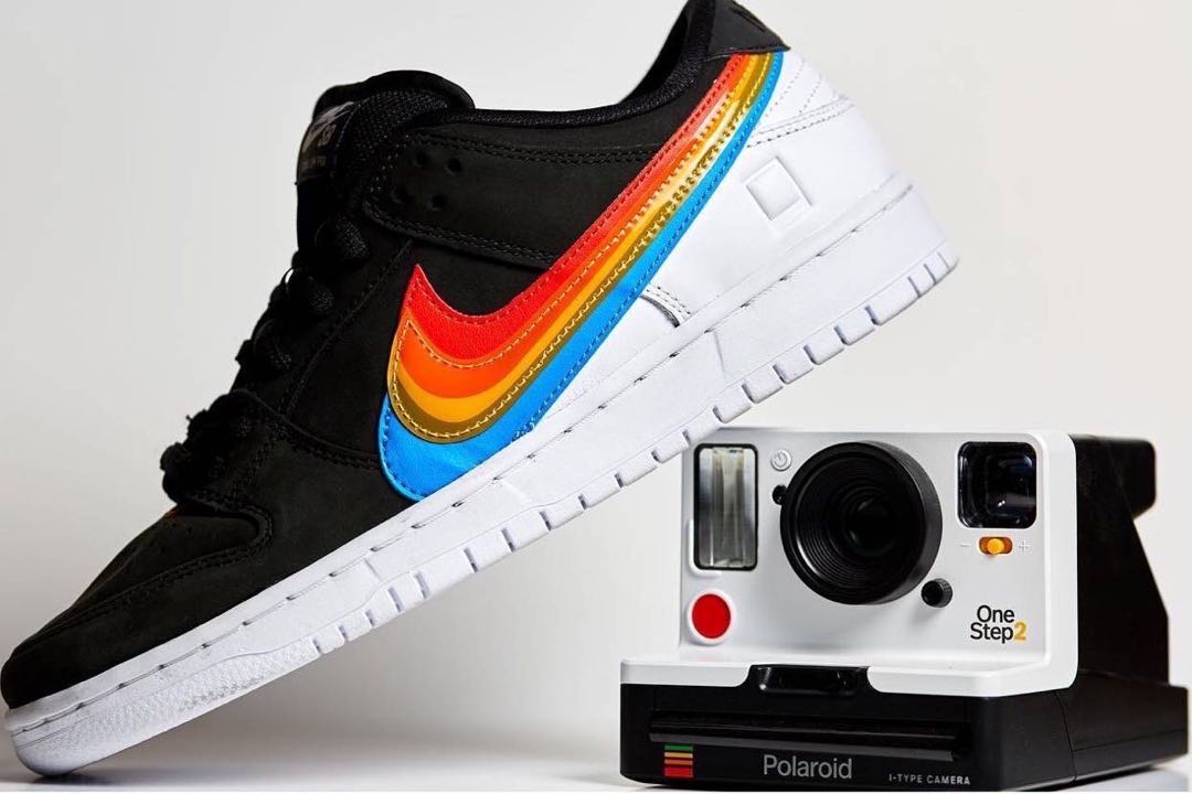 25.5 Polaroid x Nike SB Dunk Low Pro "Black" 25.5cm