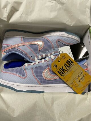 ユニオン × ナイキ ダンク ロー パスポートパック "アルゴン/ハイパーロイヤル" DJ9649-400 27.5cm