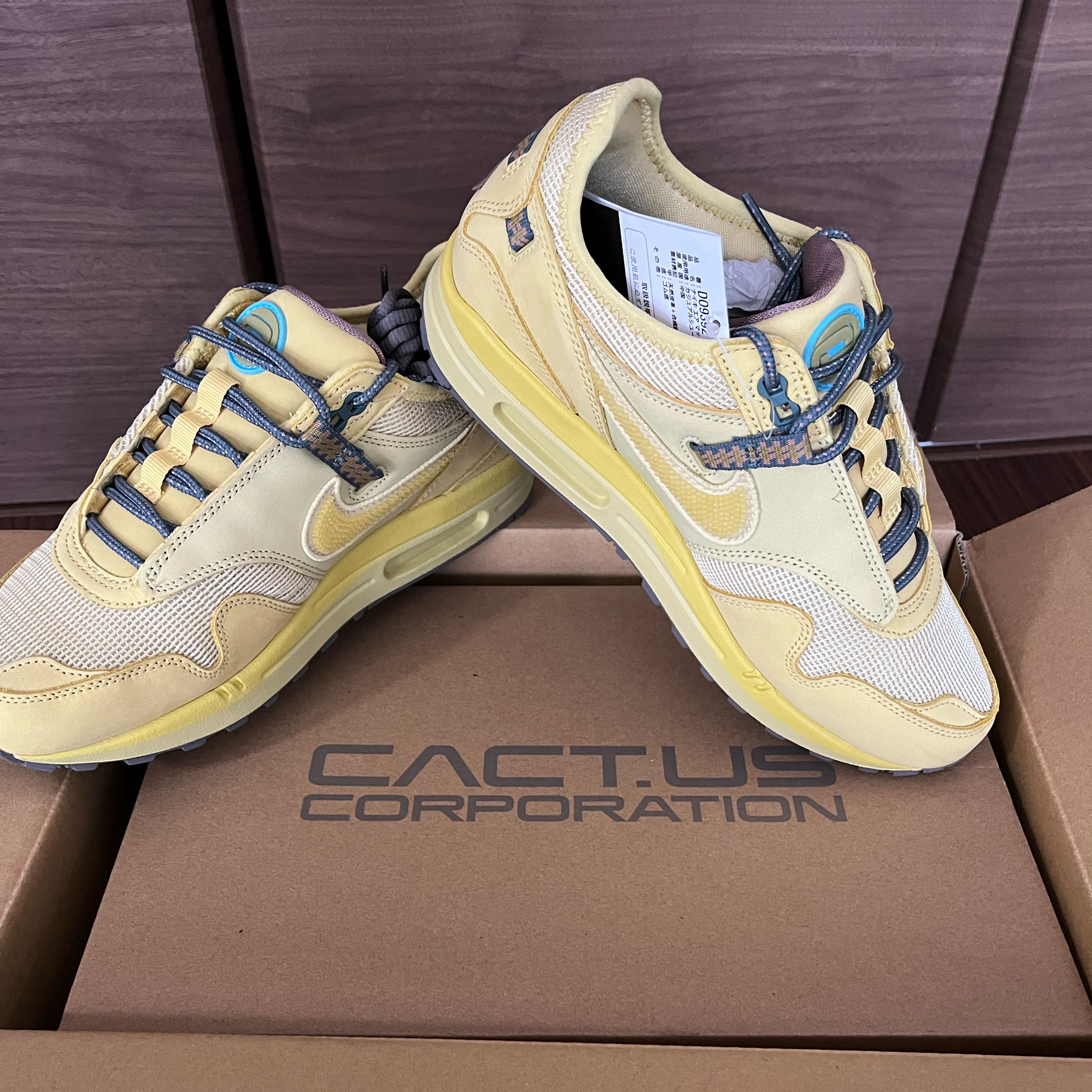 Travis Scott x Nike Air Max 1 "CACT.US Gold "26.5 26.5cm