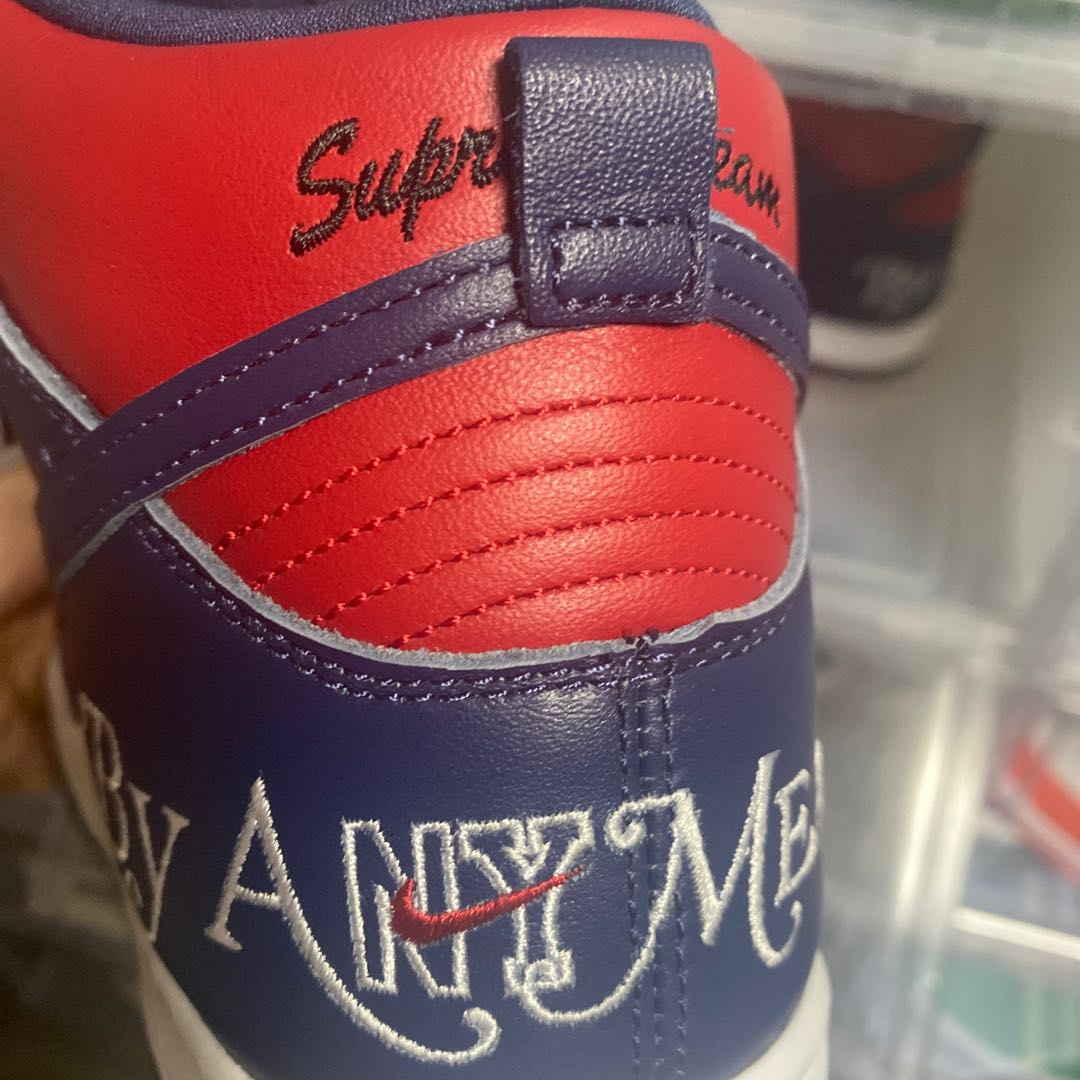 Supreme x Nike SB Dunk High by Any Means "Red/Ne Minarho Wight" DN3741-600 26.5cm