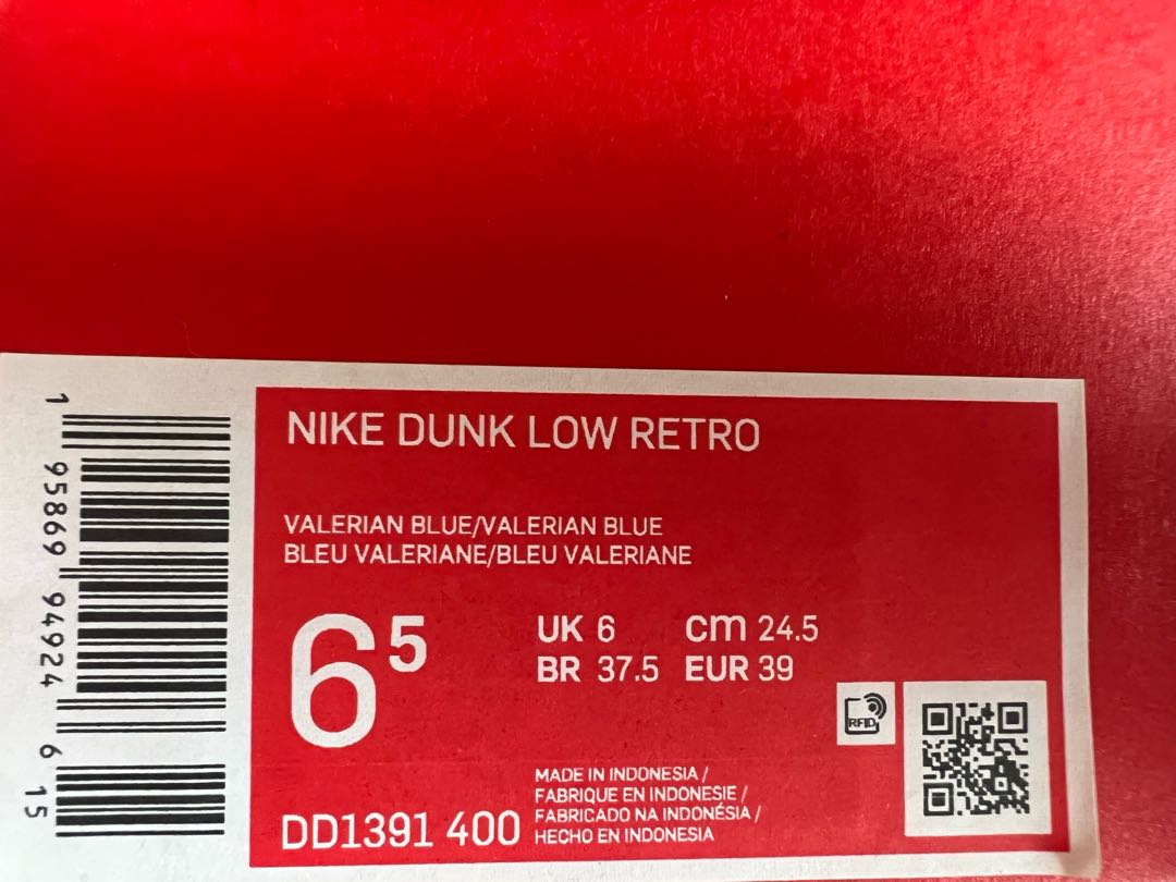 Nike Dunk Low "Valerian Snubbull" DD1391-400 24.5cm