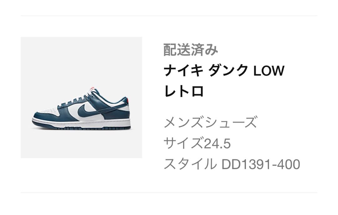 Nike Dunk Low "Valerian Snubbull" DD1391-400 24.5cm