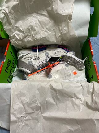 off-white×air force1mid white 26.5cm