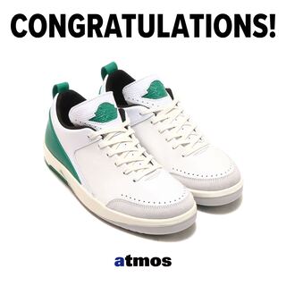 ニーナ・シャネル・アブニー × ナイキ ウィメンズ エアジョーダン2 ロー "ホワイト アンド マラカイト" DQ0560-160 23cm