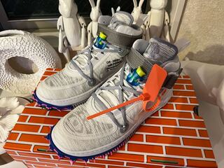 オフホワイト × ナイキ エアフォース1 ミッド "グリーン/ホワイト 26.5cm