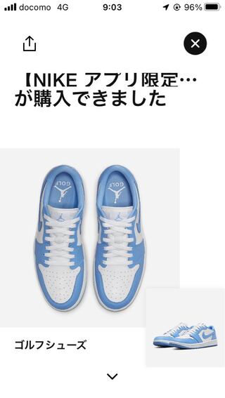 Nike Air Jordan 1 Low Golf "UNC" DD9315-100 28cm