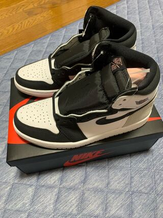 24.5cmナイキ エアジョーダン1 ハイ OG "ブリーチド コーラル" 555088-108 24.5cm