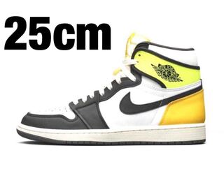 ナイキ エアジョーダン1 ハイ OG  ボルト ゴールド 25cm