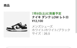 Nike Dunk Low Retro "White/Black"  26.5cm