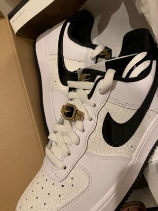 ナイキ エアフォース1 '07 LV8 "ワールドチャンプ/ホワイト アンド ブラック" 25cm