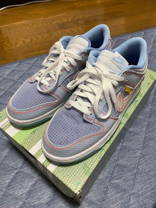 28cm ユニオン × ナイキ ダンク ロー パスポートパック "アルゴン/ハイパーロイヤル" DJ9649-400 28cm