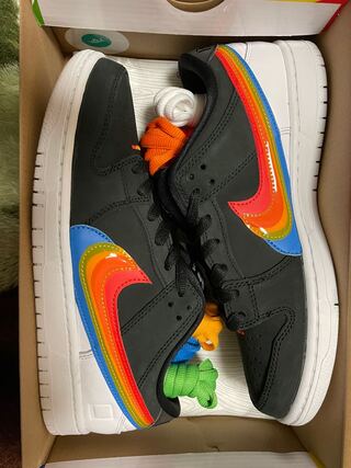 ポラロイド × ナイキ SB ダンク ロー プロ "ブラック" DH7722-001 26.5cm