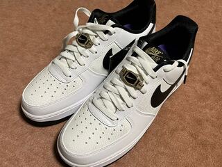 NIKE エアフォース1 07 LV8 White and black 27cm