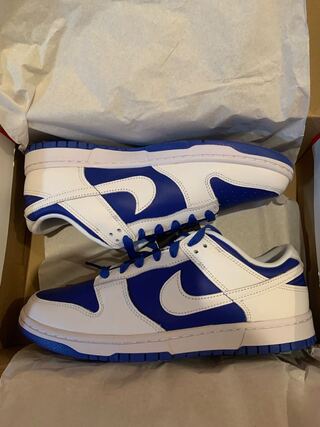 ナイキ ダンク ロー "レーサーブルー アンド ホワイト/リバース ケンタッキー" 27.5cm