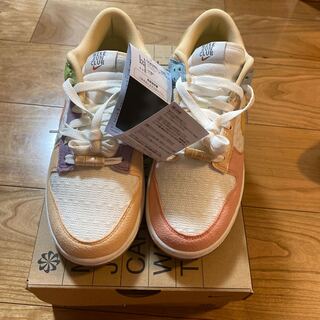 New] Nike Women's Dunk Low Sun Krabby "Sail / Sanded Gold / Light Madder Root" DQ0265-100 26cm