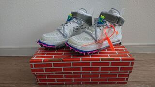 オフホワイト × ナイキ エアフォース1 ミッド "グリーン/ホワイト 24cm