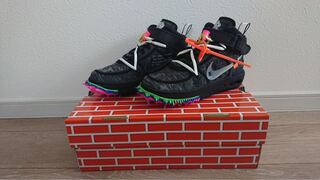 オフホワイト × ナイキ エアフォース1 ミッド "ブラック" 24cm