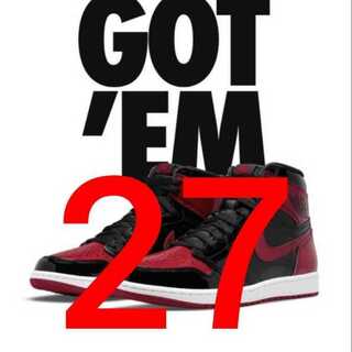 NIKE AIR JORDAN 1 HIGH OG PATENT BRED 27.0cm エアジョーダン1 レトロ ハイ ナイキ パテントブレッド ブレッドパテント 27cm