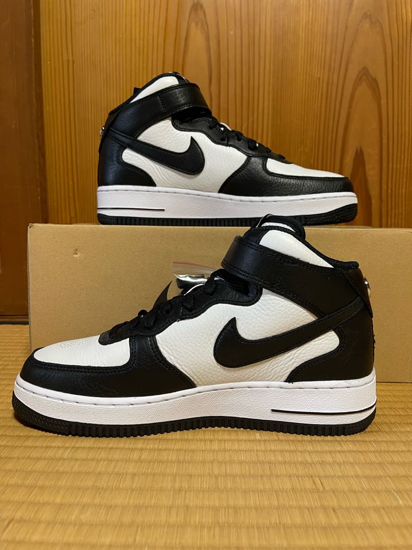 Stussy x Nike Air Riryoku 1 Mid "Black and Light Bone" 25.5cm