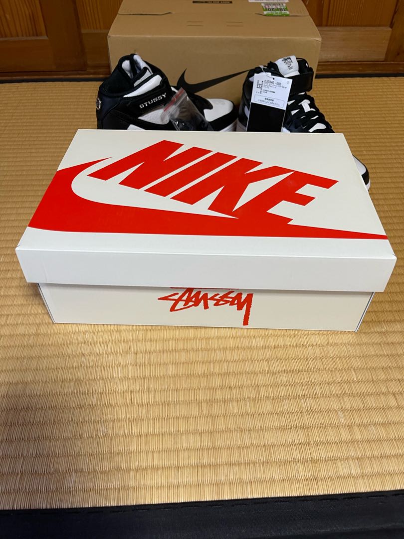 Stussy x Nike Air Riryoku 1 Mid "Black and Light Bone" 25.5cm