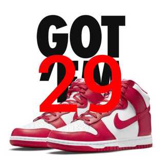 Nike Dunk High "Championship White and Red"

ナイキ ダンク ハイ "チャンピオンシップ ホワイト アンド レッド"

 29cm