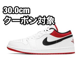早い者勝ち ナイキ エアジョーダン 1 ロー "ホワイト/ユニバーシティレッド/ブラック" 30cm
