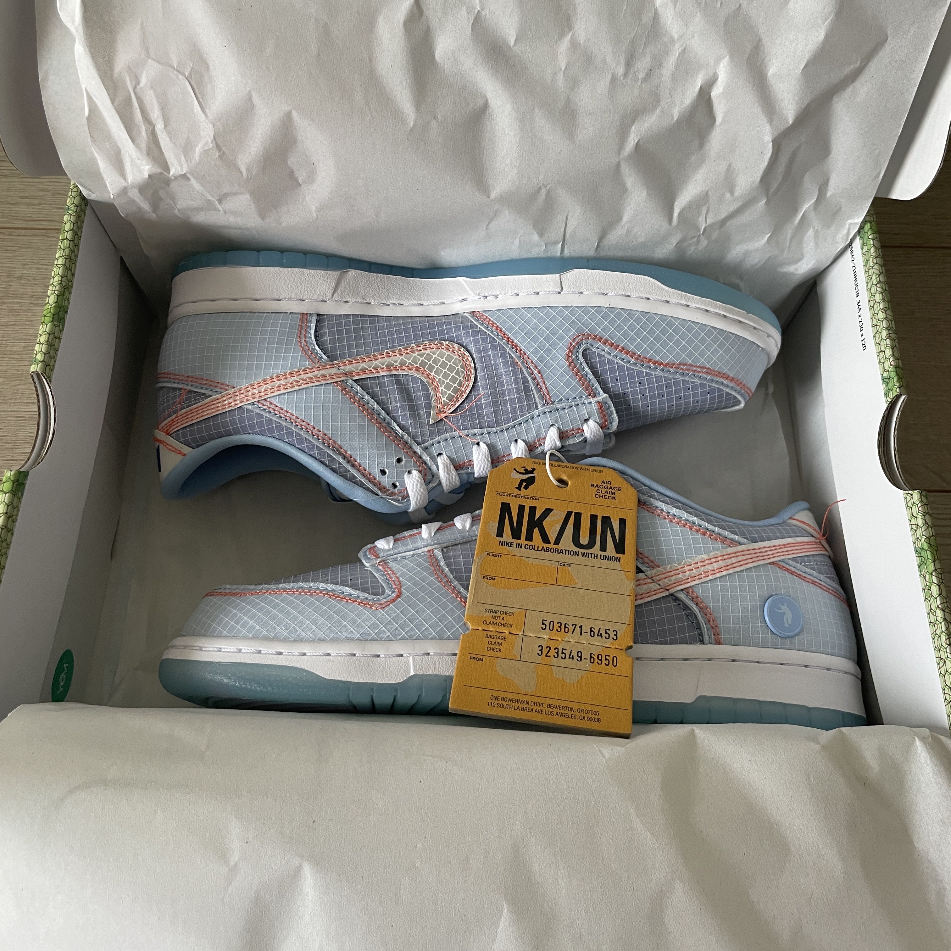 Union x Nike Dunk Low Passport Pack "Argon/Hyper Royal" 28.5cm